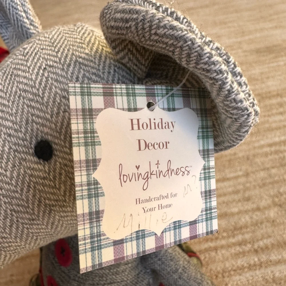 Loving Kindness Plush Mouse Decor Bean Bag Bottom Shelf Sitter 22” tall